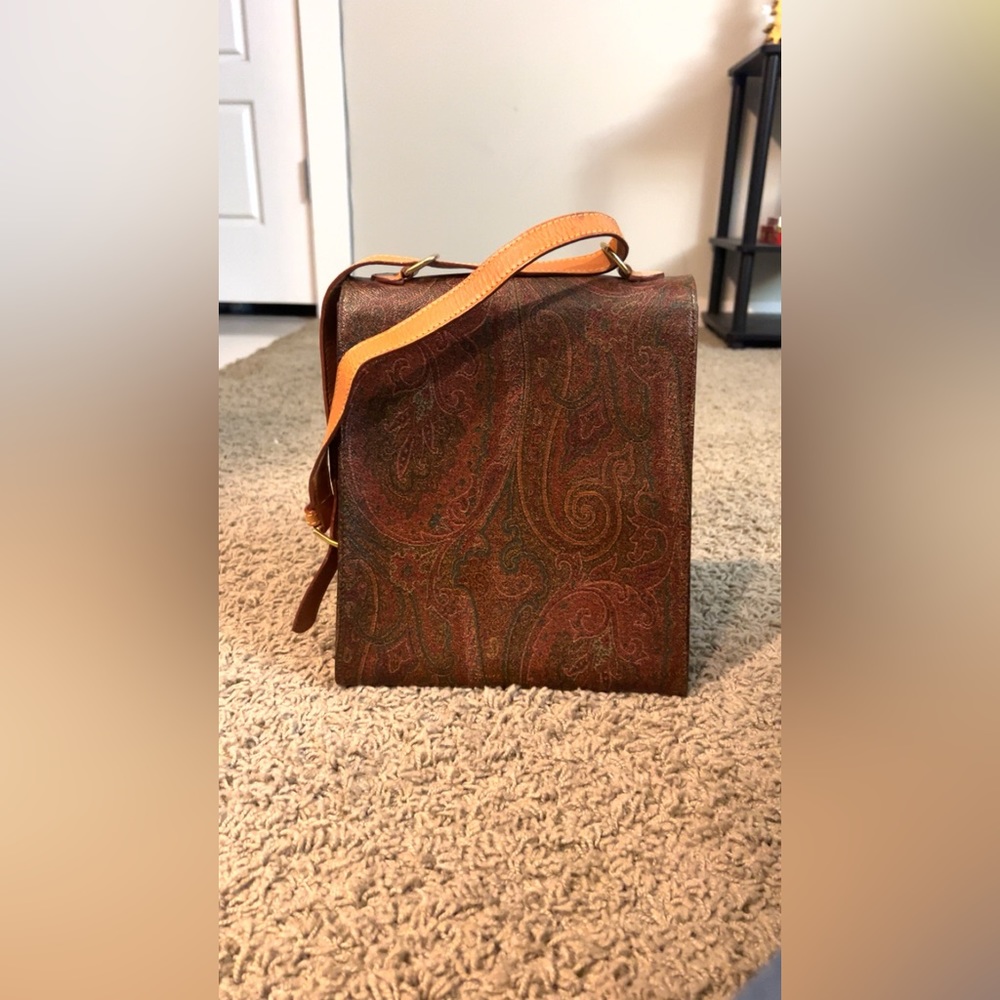 EUC ETRO Vintage 1997 classic paisley authentic shoulder bag - Picture 9 of 17